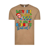 Vintage Coffee why fit in when you were born to stand out Vintage Tee - LillyAllenDesigns