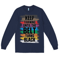 Navy Black Belt Martial Art Training Karate TaeKwonDo Long Sleeve Tee - Bettercallsaul