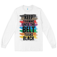White Black Belt Martial Art Training Karate TaeKwonDo Long Sleeve Tee - Bettercallsaul
