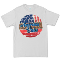 Dove Grey leopard merica Premium Tee - MaliasSmallBusiness