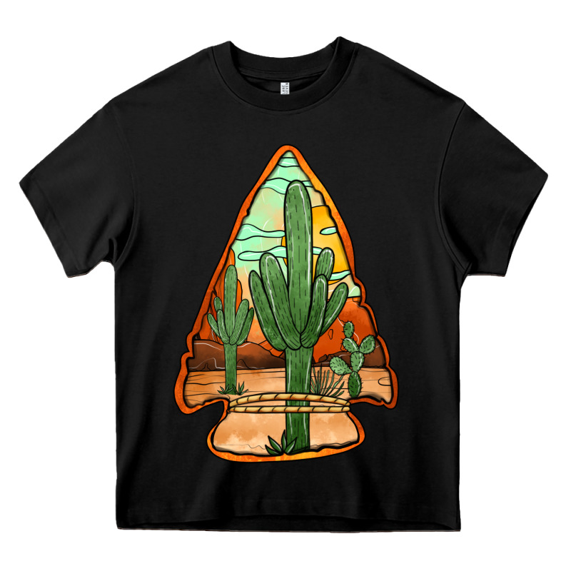 Desert Cactus Arrowhead Heavy Core Tee by Jasminsmagicworld | Teevron
