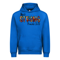Cobalt she is strong provebs Urban Hoodie - CowhideDigitalArt