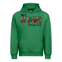 Emerald she is strong provebs Urban Hoodie - CowhideDigitalArt