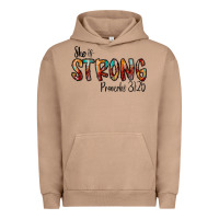 Pigment Burro she is strong provebs Urban Hoodie - CowhideDigitalArt