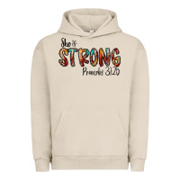 Pigment French Oak she is strong provebs Urban Hoodie - CowhideDigitalArt