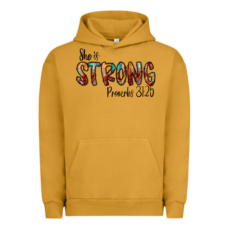 She Is Strong Provebs Urban Hoodie by CowhideDigitalArt | Teevron