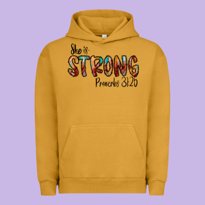 She Is Strong Provebs Urban Hoodie Designed By Cowhidedigitalart