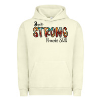 Pigment Pistachio she is strong provebs Urban Hoodie - CowhideDigitalArt