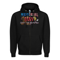 Black Memorial day honor ans remember Zipper Hoodie - CowGirlArtShop