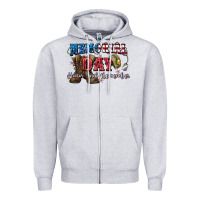 Heather Grey Memorial day honor ans remember Zipper Hoodie - CowGirlArtShop