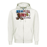 Oatmeal Heather Memorial day honor ans remember Zipper Hoodie - CowGirlArtShop