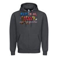 Smoke Memorial day honor ans remember Zipper Hoodie - CowGirlArtShop