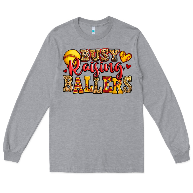 Busy Raising Ballers Softball Long Sleeve Tee by Jasminsmagicworld | Teevron