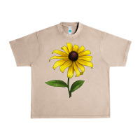 French Oak Black Eyed Susan Flower Urban Heavy Tee - LillyAllenDesigns