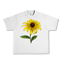 Lunar Rock Black Eyed Susan Flower Urban Heavy Tee - LillyAllenDesigns