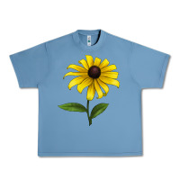 Pebble Blue Black Eyed Susan Flower Urban Heavy Tee - LillyAllenDesigns