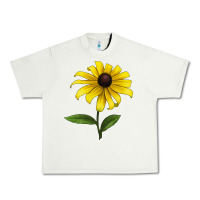 Pistachio Black Eyed Susan Flower Urban Heavy Tee - LillyAllenDesigns
