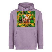 Lavender St. Patrick's Day gnome Heavyweight Hoodie - FaDigitalArtStudio