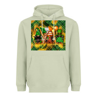 Matcha St. Patrick's Day gnome Heavyweight Hoodie - FaDigitalArtStudio