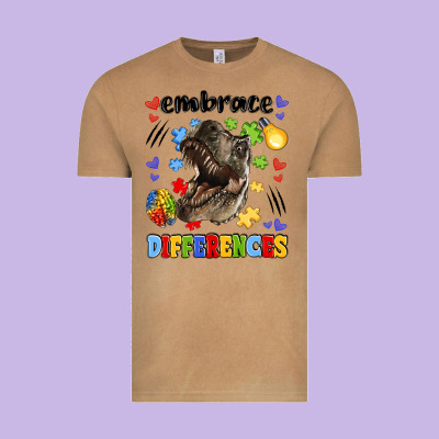 Embrace Differences Vintage Tee Designed By Lillyallendesigns