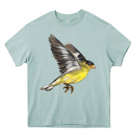 Arona Flying American Goldfinch Heavy Core Tee - LillyAllenDesigns