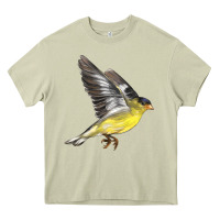 Mossy Flying American Goldfinch Heavy Core Tee - LillyAllenDesigns