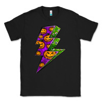 Black halloween lightning bolt Classic Tee - BundleAndBundleShop