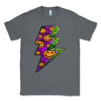 Charcoal Heather halloween lightning bolt Classic Tee - BundleAndBundleShop