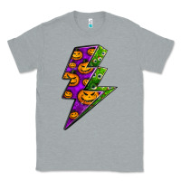 Heather Grey halloween lightning bolt Classic Tee - BundleAndBundleShop