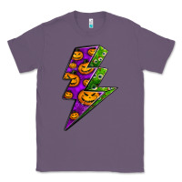 Lavender halloween lightning bolt Classic Tee - BundleAndBundleShop