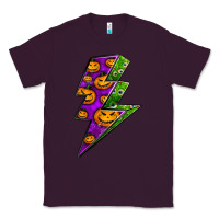 Plum halloween lightning bolt Classic Tee - BundleAndBundleShop