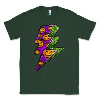 Sports Green halloween lightning bolt Classic Tee - BundleAndBundleShop