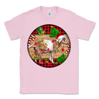 Bubblegum Pink Nubian Goat Christmas Classic Tee - LillyAllenDesigns