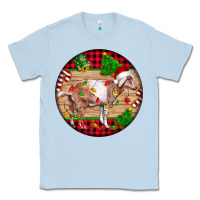 Dusty Blue Nubian Goat Christmas Classic Tee - LillyAllenDesigns