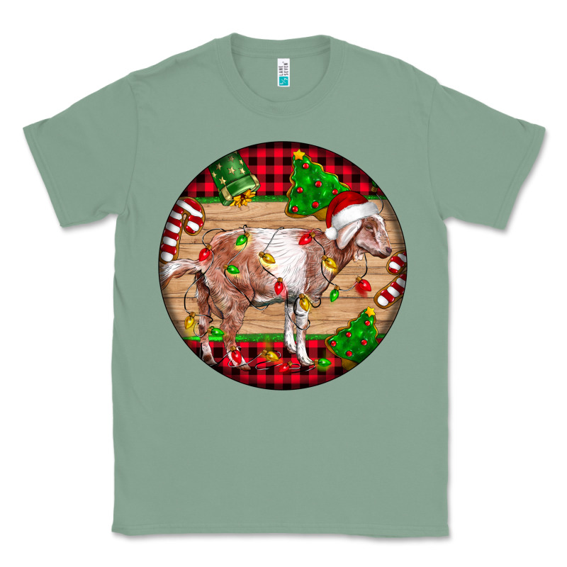 Nubian Goat Christmas Classic Tee by LillyAllenDesigns | Teevron