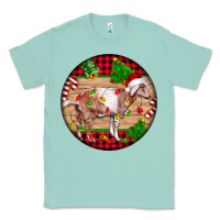 Seafoam Nubian Goat Christmas Classic Tee - LillyAllenDesigns