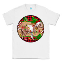 White Nubian Goat Christmas Classic Tee - LillyAllenDesigns