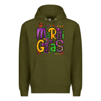 Army Green mardi gras Premium Hoodie - OliviaCreatesArt