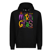 Black mardi gras Premium Hoodie - OliviaCreatesArt