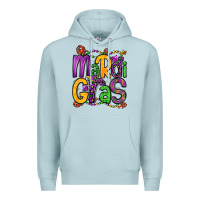 Blue Mist mardi gras Premium Hoodie - OliviaCreatesArt