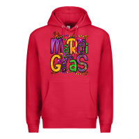 Cardinal mardi gras Premium Hoodie - OliviaCreatesArt