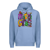 Colony Blue mardi gras Premium Hoodie - OliviaCreatesArt