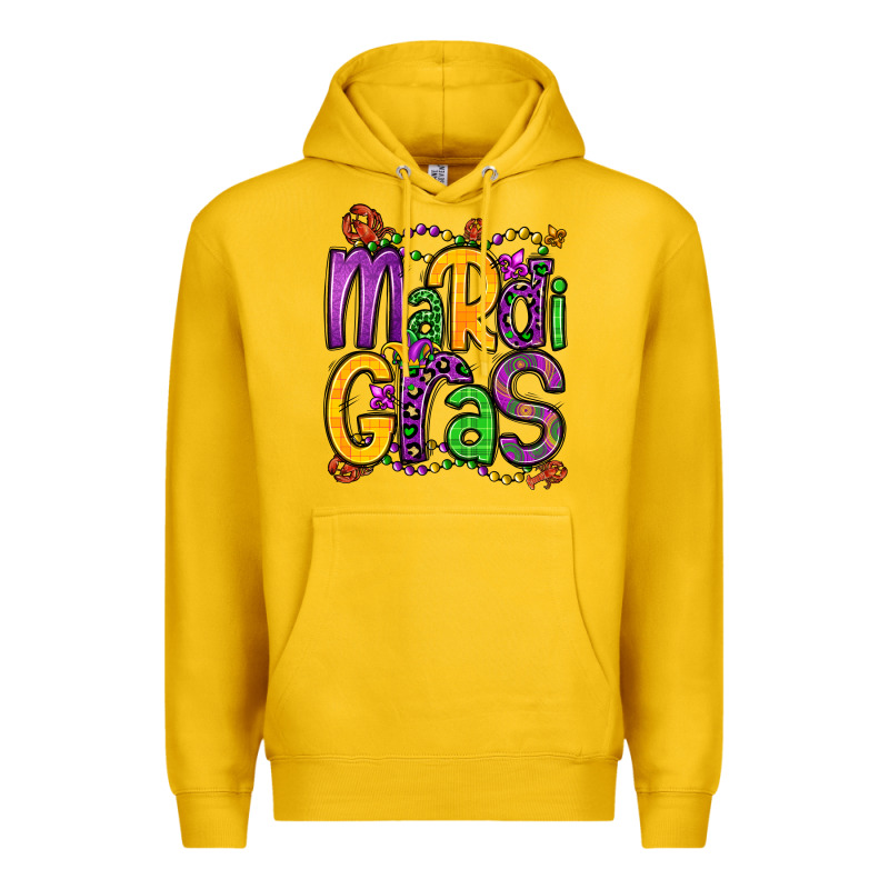 Mardi Gras Premium Hoodie by OliviaCreatesArt | Teevron