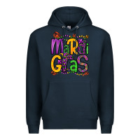 Navy mardi gras Premium Hoodie - OliviaCreatesArt