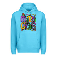 Ocean Blue mardi gras Premium Hoodie - OliviaCreatesArt