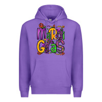 Purple mardi gras Premium Hoodie - OliviaCreatesArt