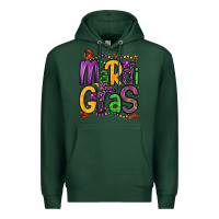 Sports Green mardi gras Premium Hoodie - OliviaCreatesArt