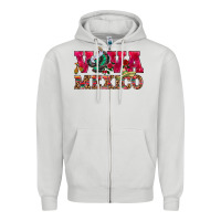 Dove Grey Viva Mexico Zipper Hoodie - HowdyJamesFarm
