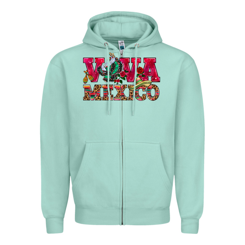 Viva Mexico Zipper Hoodie by HowdyJamesFarm | Teevron