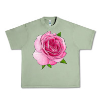 Oil Green All Dressed Up Rose Urban Heavy Tee - LillyAllenDesigns